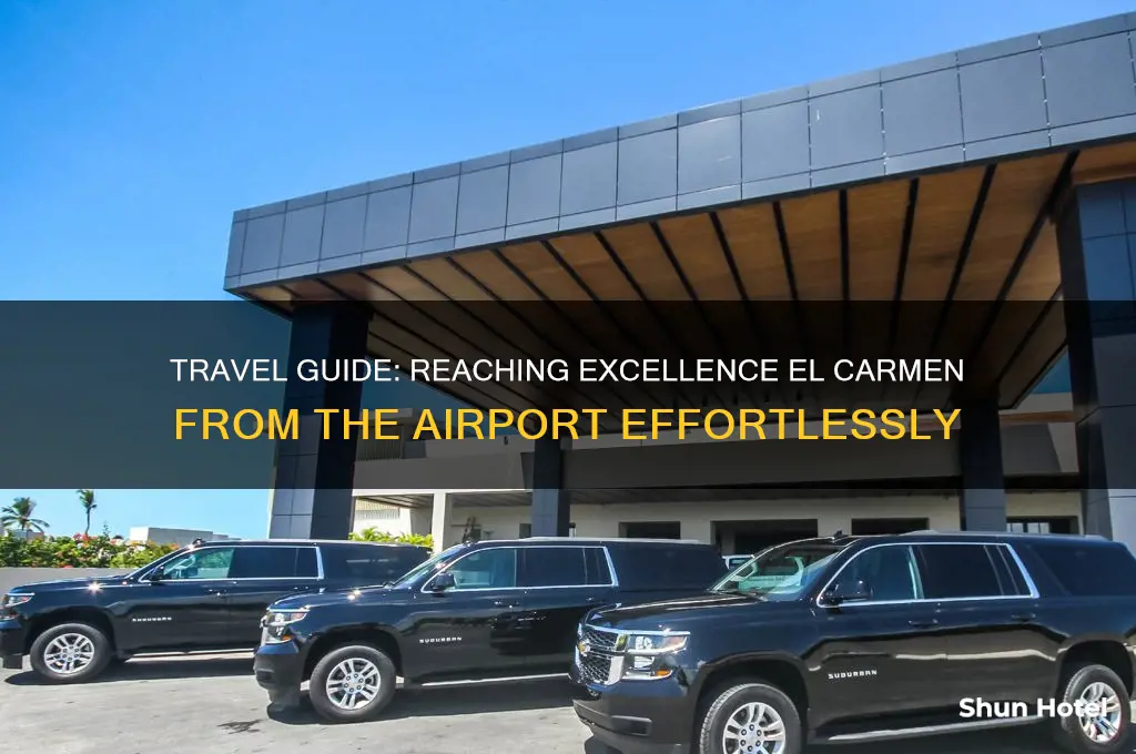 how to get to excellence el carmen from airport