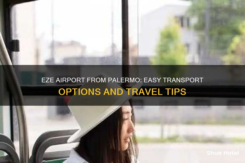 how to get to eze airport from palermo