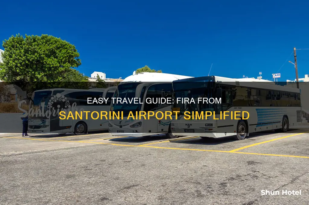 how to get to fira from santorini airport