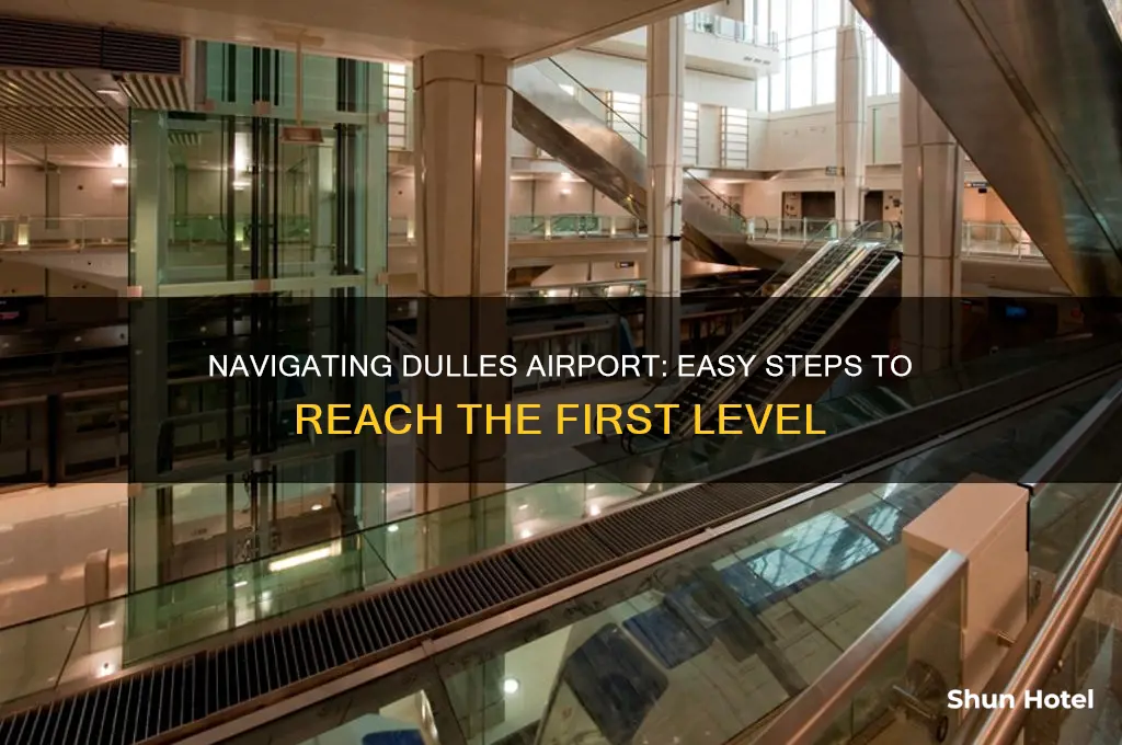 how to get to first level of dulles airport