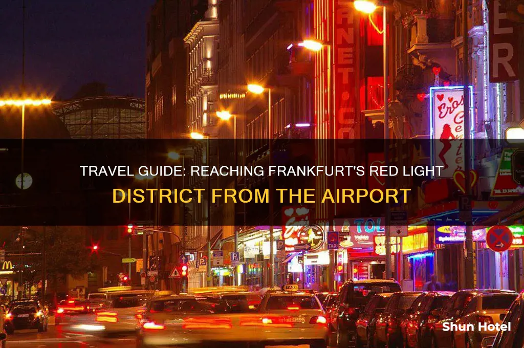 how to get to frankfurt red light district from airport