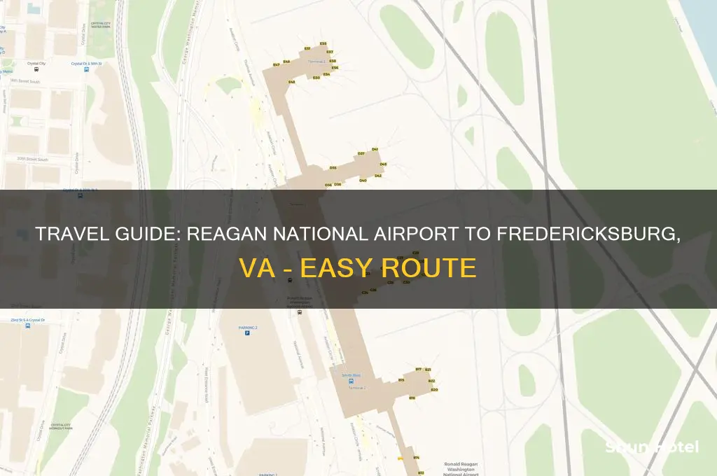 how to get to fredericksburg from regan national airport