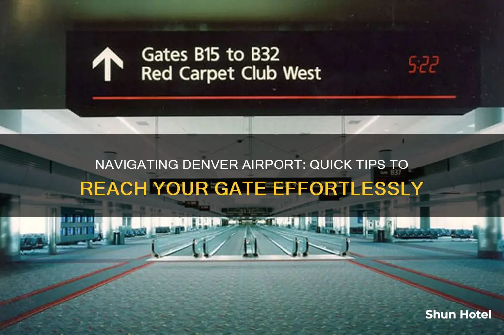 how to get to gate at denver airport