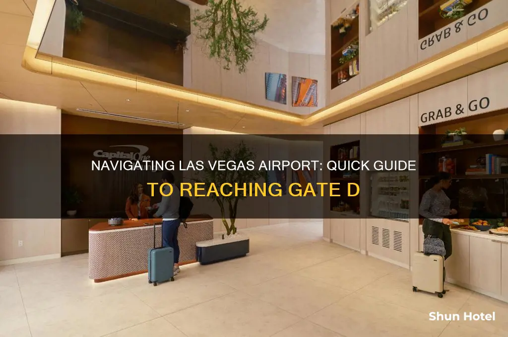 how to get to gate d at las vegas airport