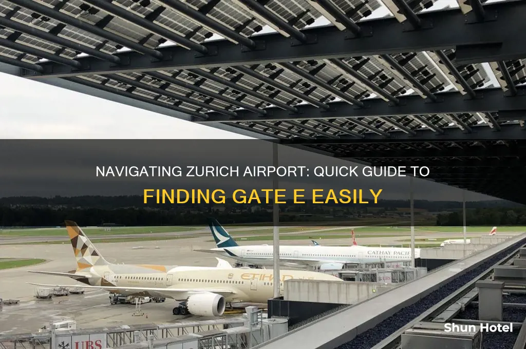 how to get to gate e zurich airport