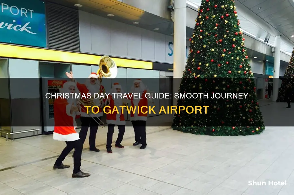 how to get to gatwick airport on christmas day