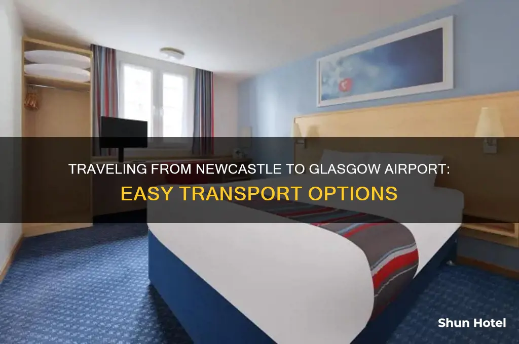how to get to glasgow airport from newcastle