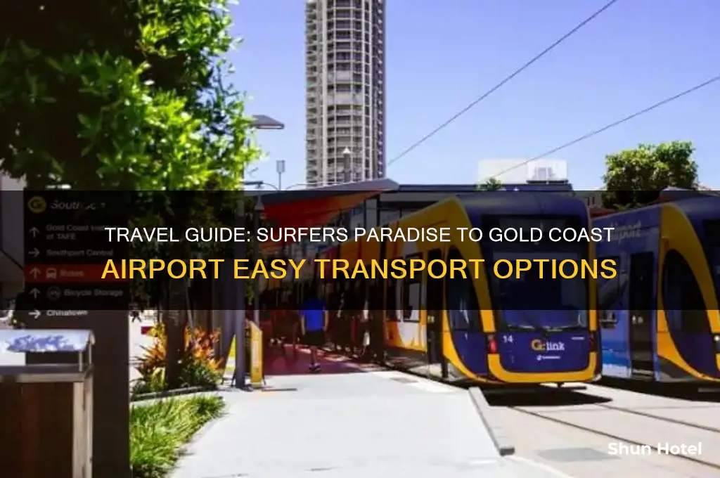 how to get to gold coast airport from surfers paradise