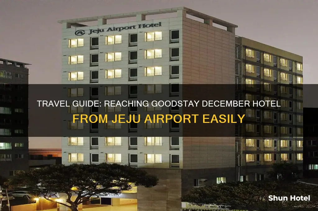 how to get to goodstay december hotel from jeju airport