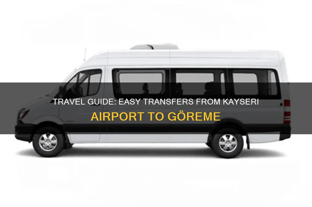 how to get to goreme from kayseri airport