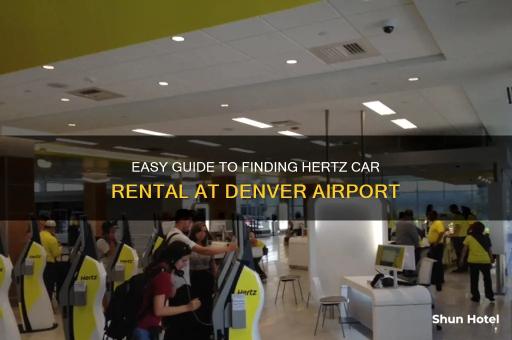 how to get to hertz rental car at denver airport