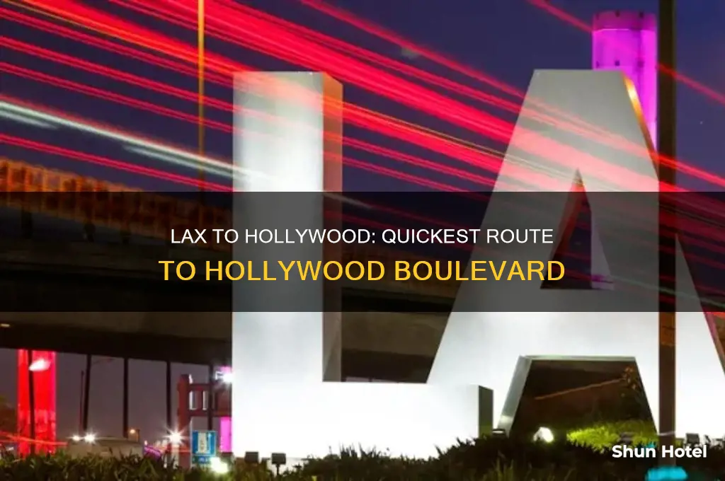 how to get to hollywood boulevard from los angeles airport