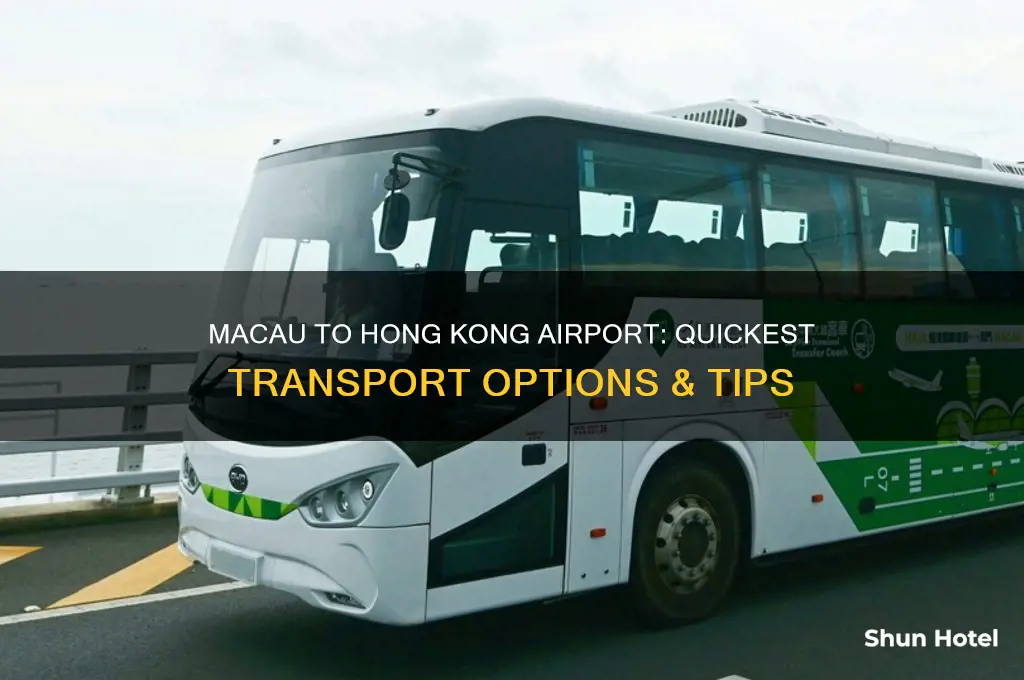 how to get to hong kong airport from macau