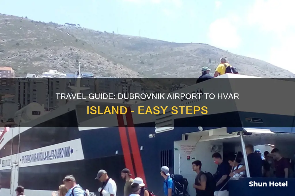how to get to hvar from dubrovnik airport