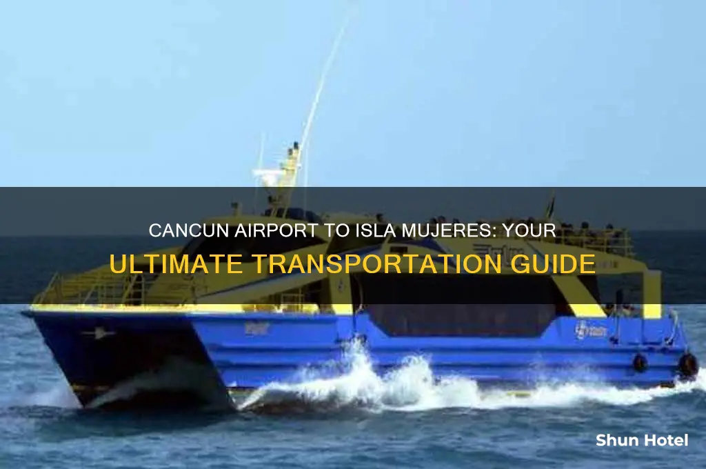 how to get to isla mujeres from the cancun airport