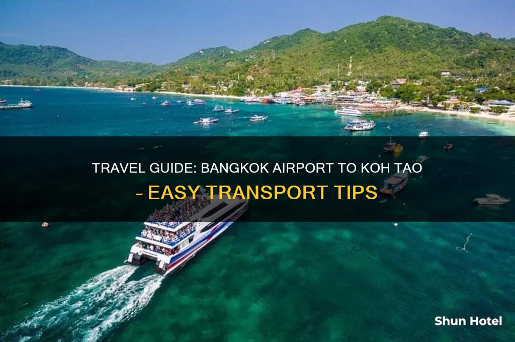 how to get to koh tao from bangkok airport