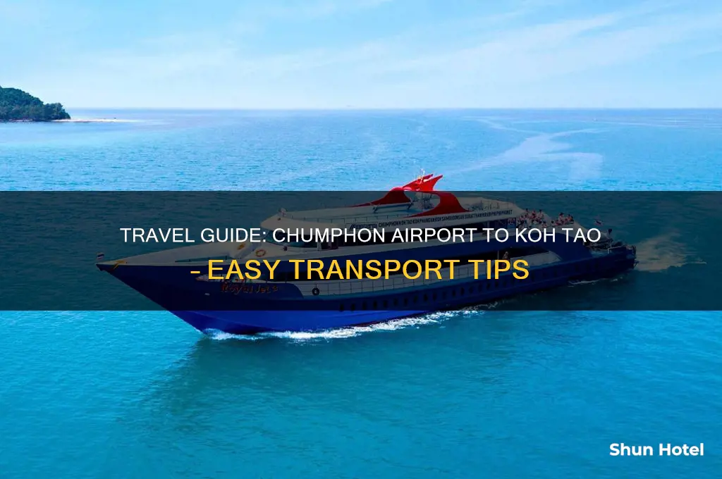 how to get to koh tao from chumphon airport