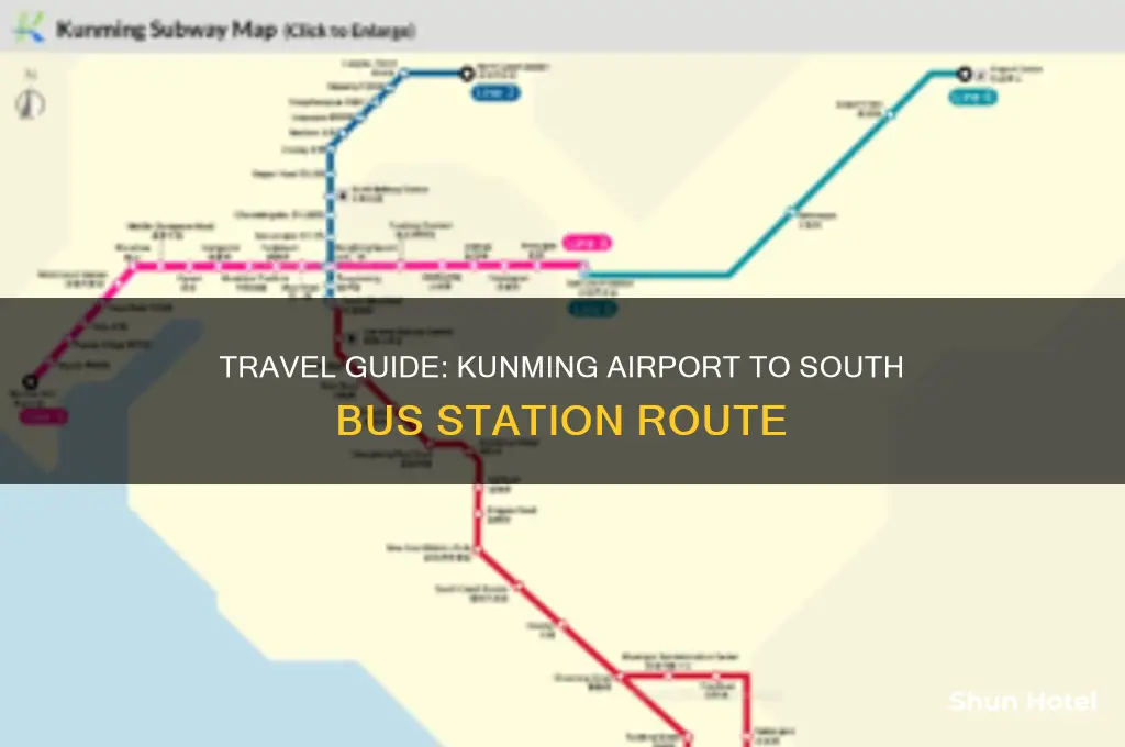 how to get to kunming south bus station from airport