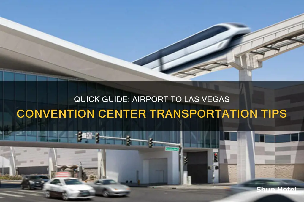 how to get to las vegas convention center from airport