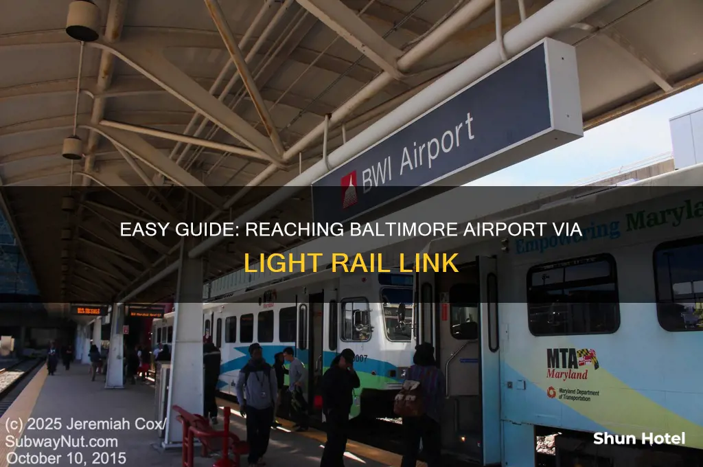 how to get to light rail link baltimore airport