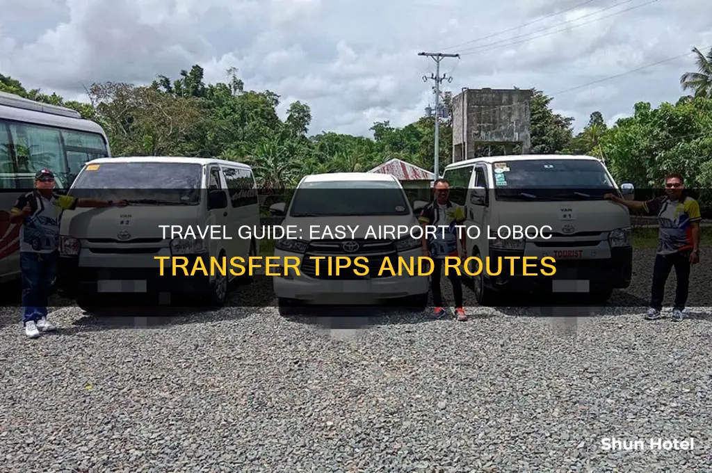 how to get to loboc from airport
