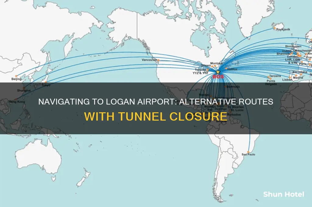 how to get to logan airport with tunnel closed