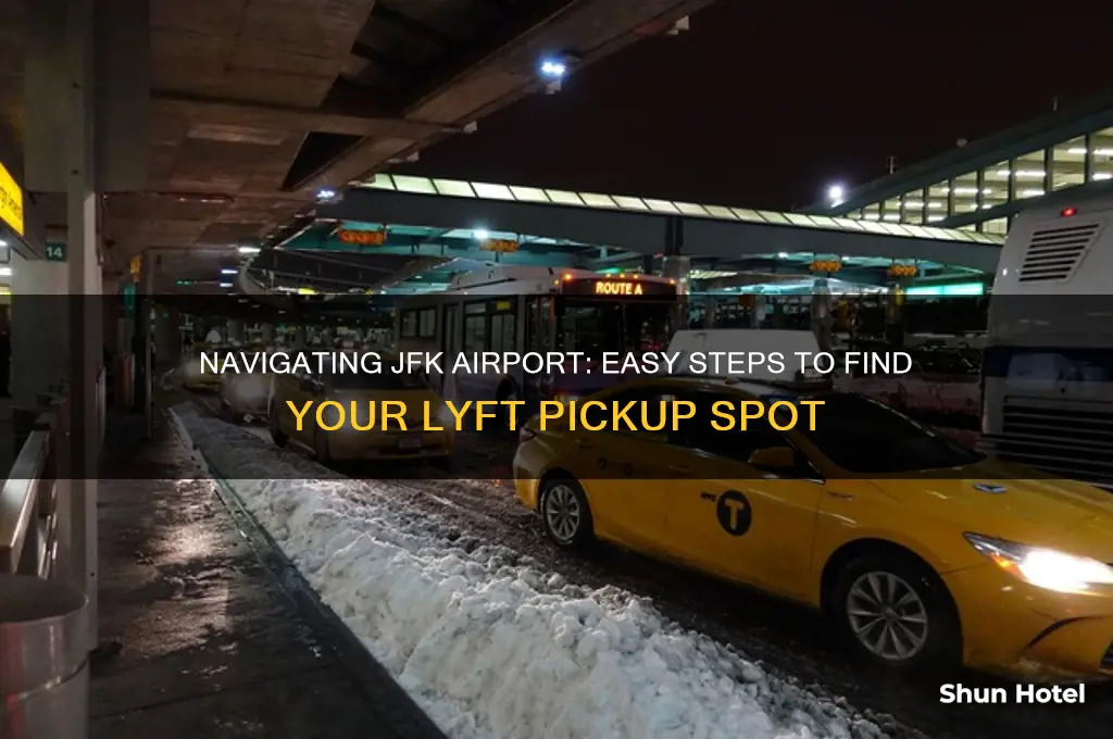 how to get to lyft at jfk airport