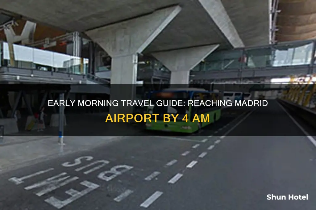 how to get to madrid airport at 4am