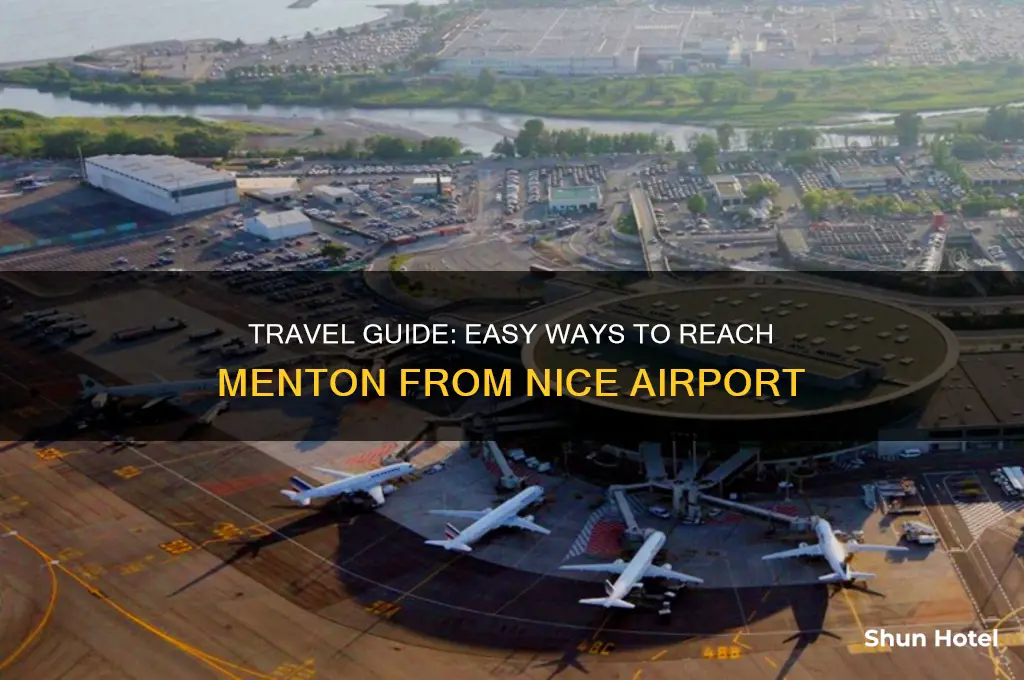 how to get to menton from nice airport