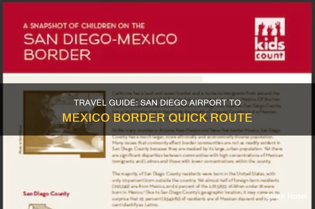 how to get to mexico border from san diego airport