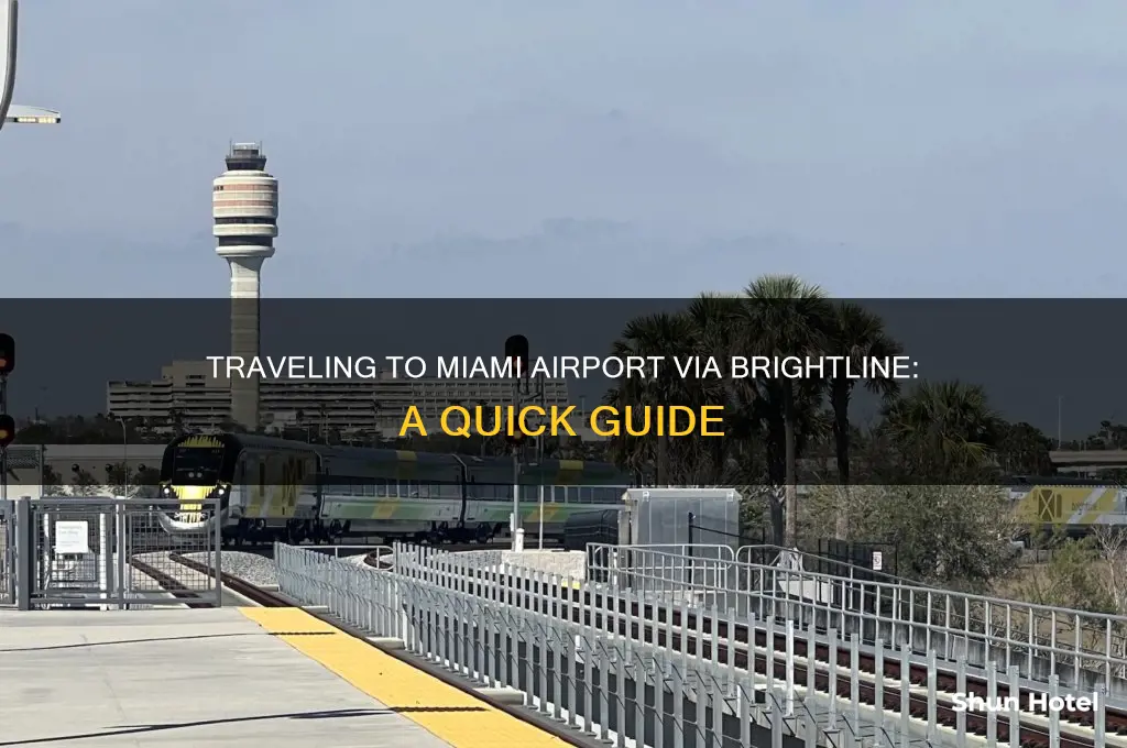 how to get to miami airport from brightline