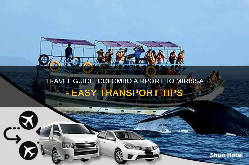how to get to mirissa from colombo airport