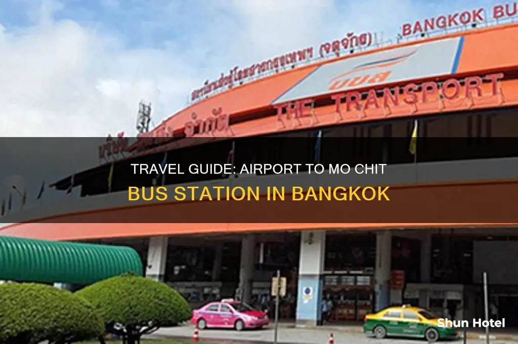 how to get to mo chit bus station from airport