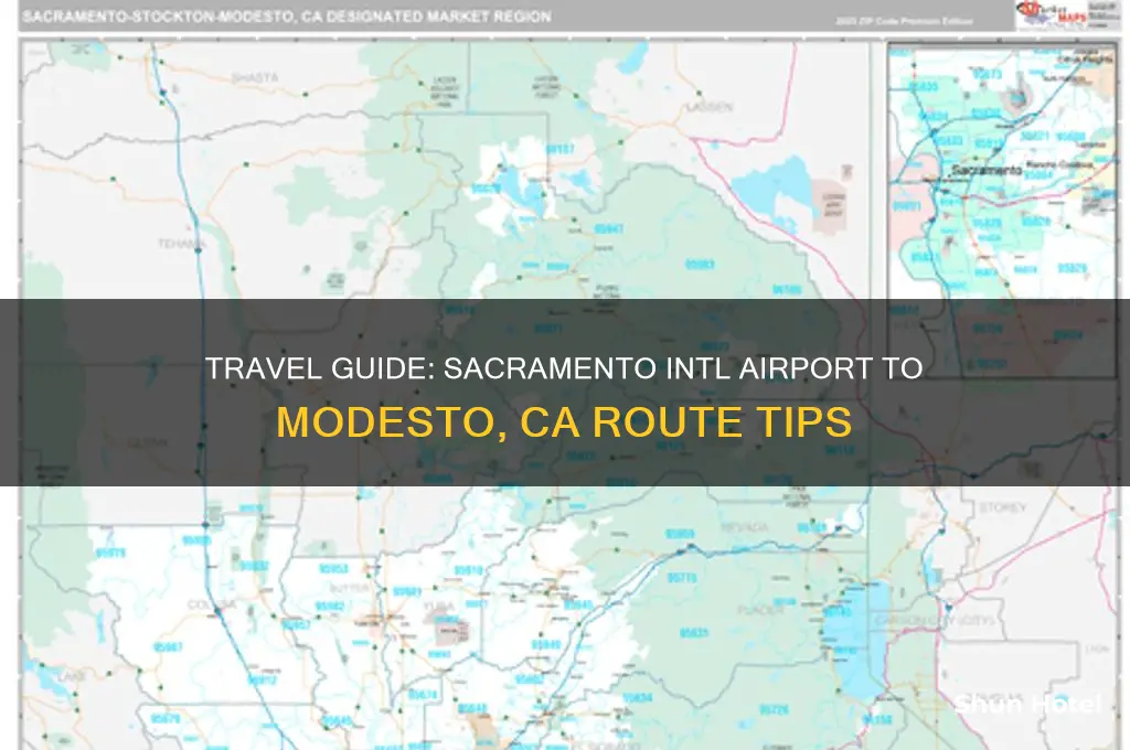 how to get to modesto ca from sacramento intl airport