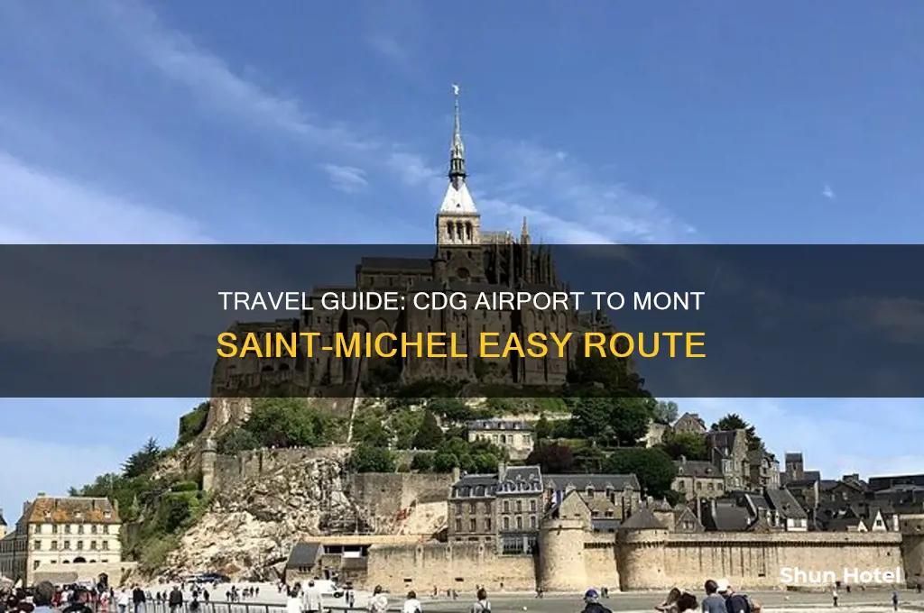 how to get to mont saint michel from cdg airport