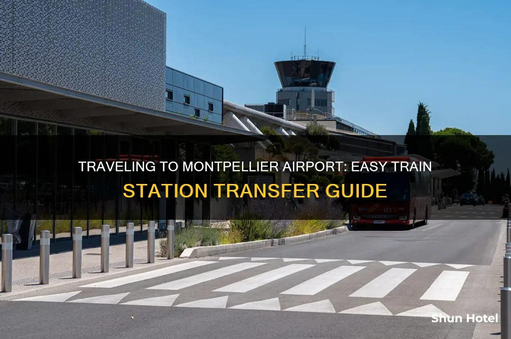 how to get to montpellier airport from train station