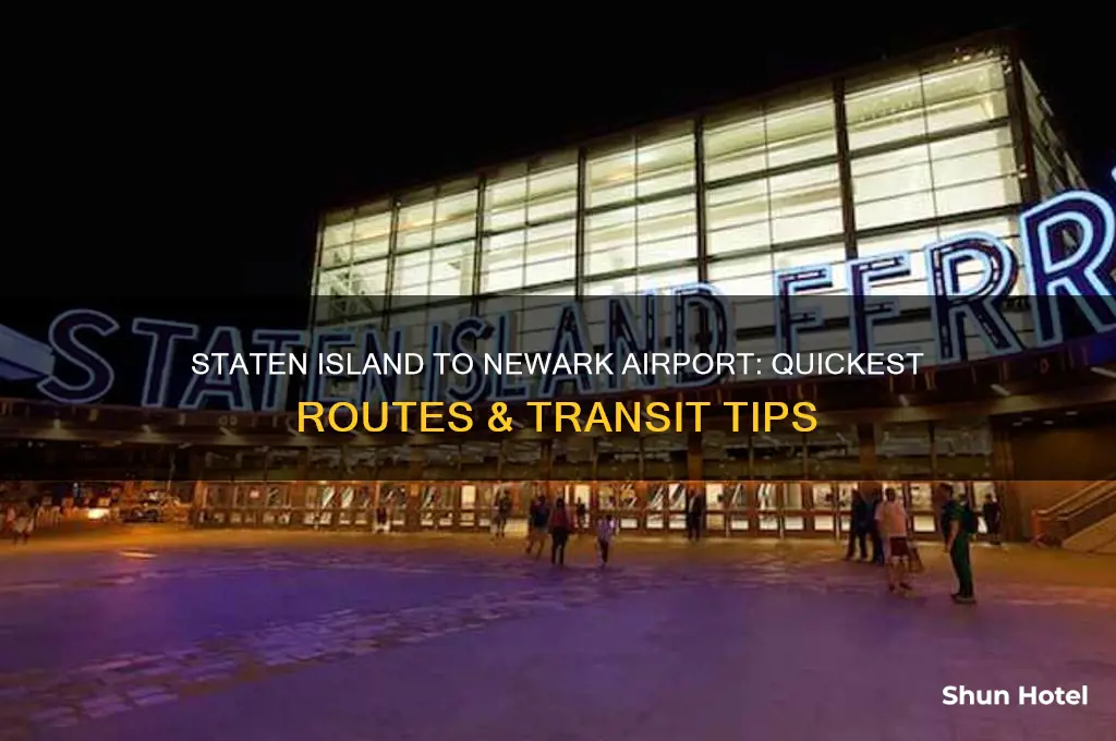 how to get to newark airport from staten island