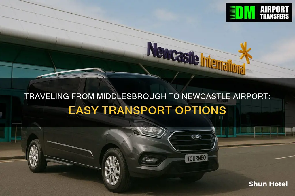 how to get to newcastle airport from middlesbrough