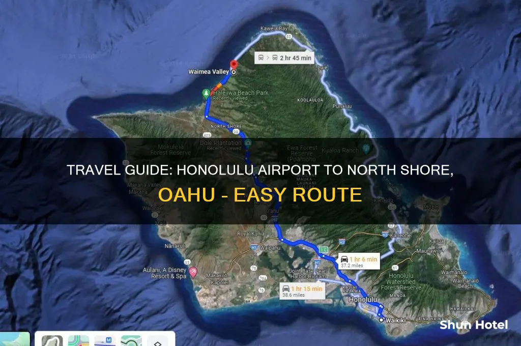 how to get to north shore from honolulu airport