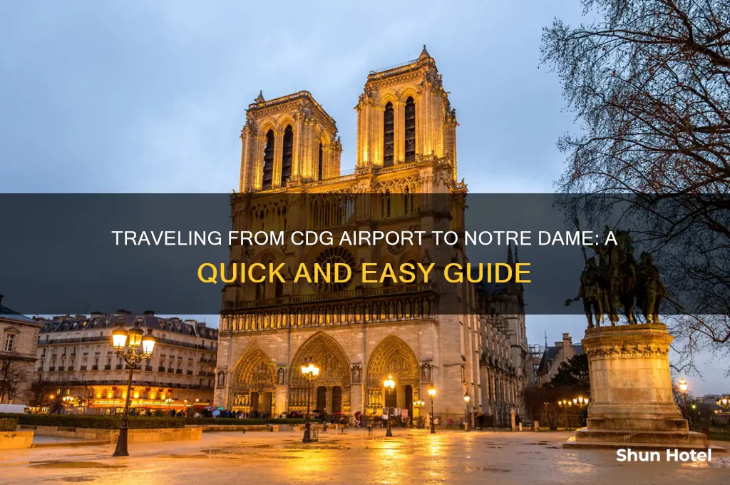 how to get to notre dame from cdg airport