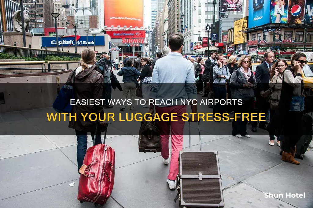 how to get to nyc airport with luggage