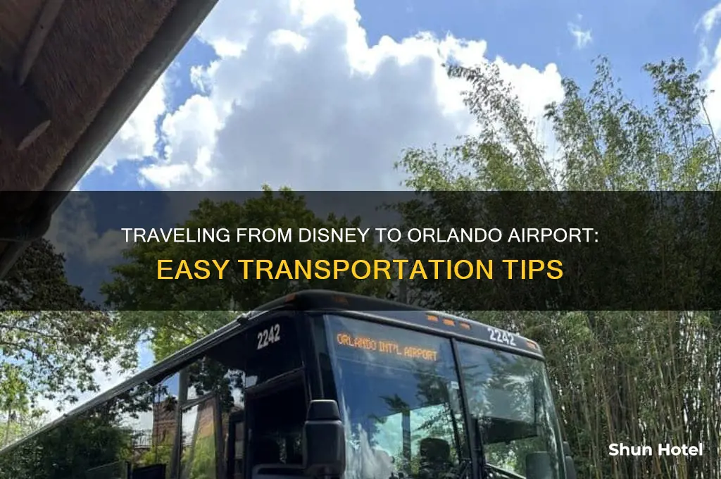 how to get to orlando airport from disney