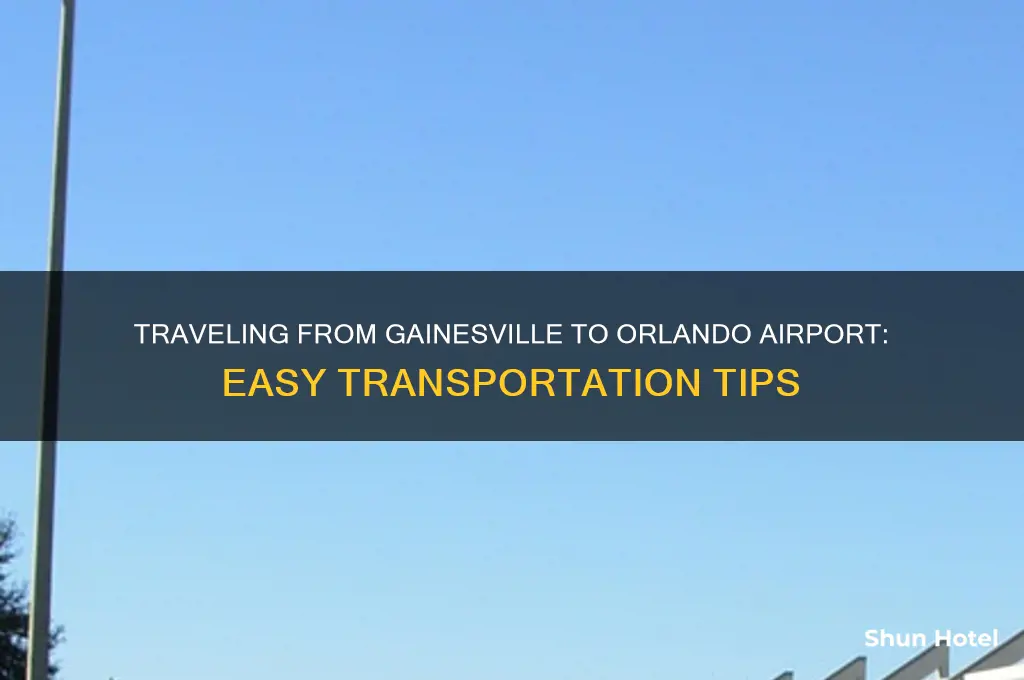 how to get to orlando airport from gainesville