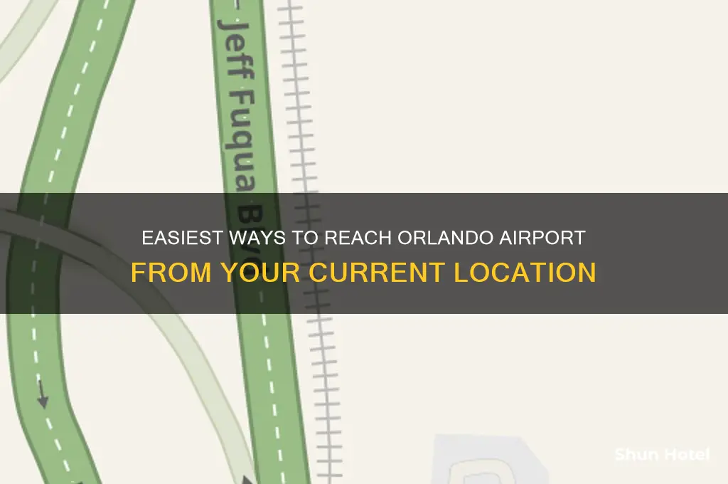 how to get to orlando airport from here