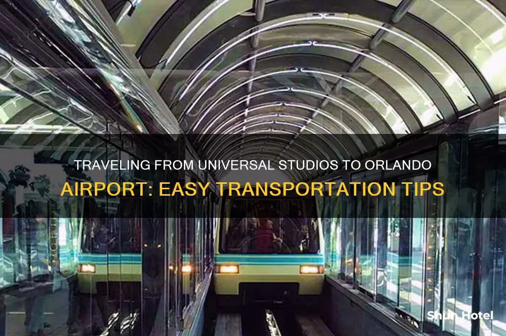 how to get to orlando airport from universal studios orlando