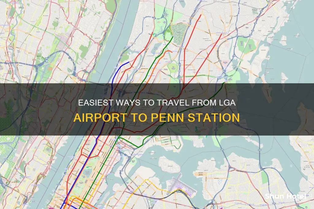 how to get to penn station from lga airport