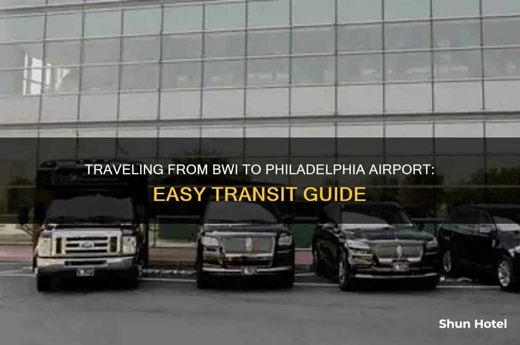 how to get to philadelphia airport from bwi