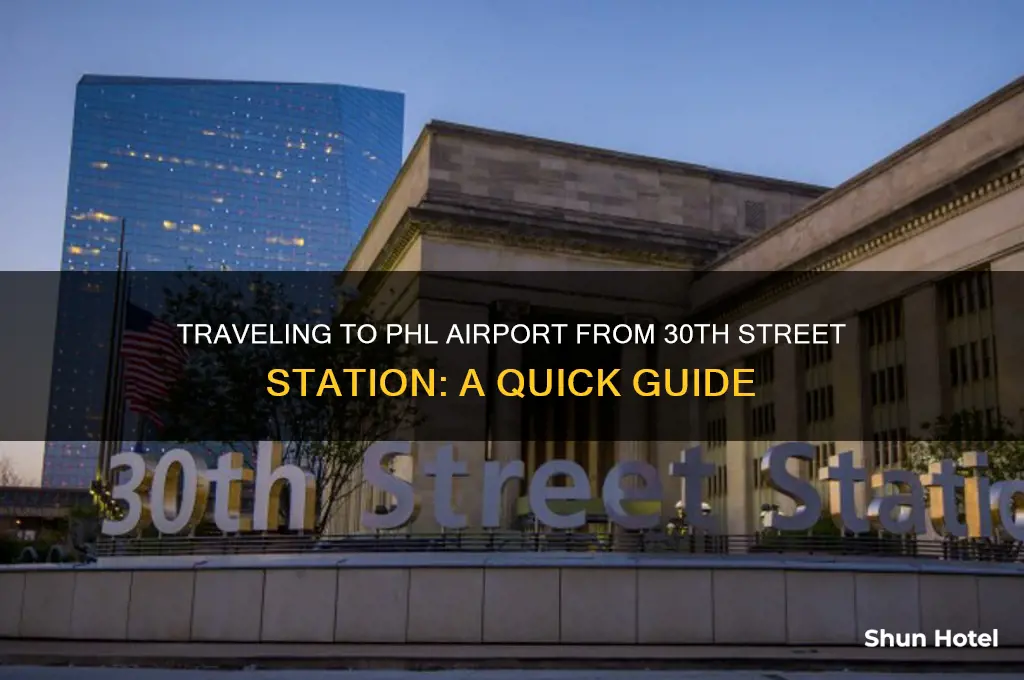 how to get to phl airport from 30th street station