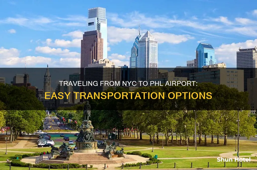 how to get to phl airport from nyc