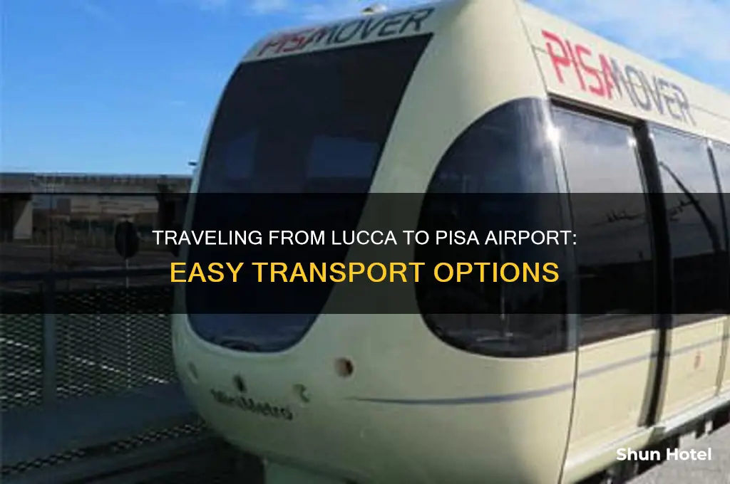 how to get to pisa airport from lucca